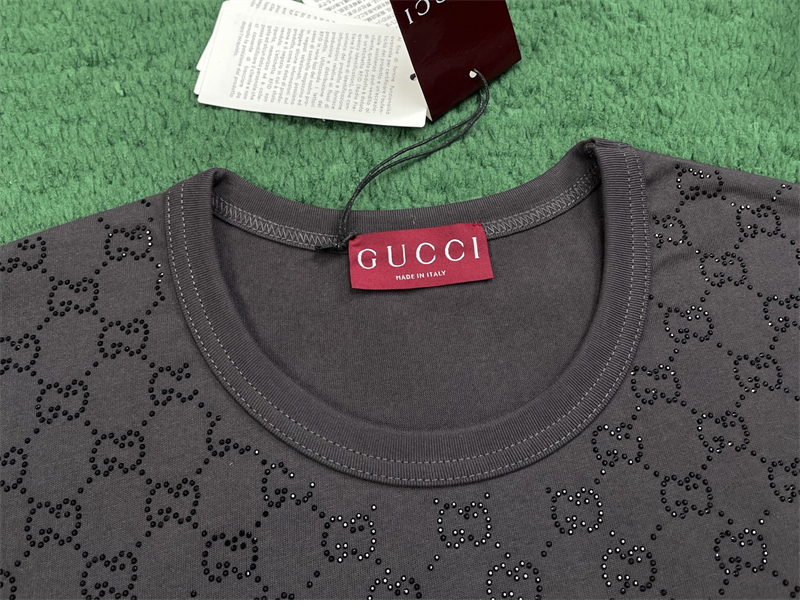 구찌 구찌 크리스탈 코튼 저지 반팔 티셔츠 레플리카 4번 이미지 - 의류 | 세미샵 레플리카 사이트