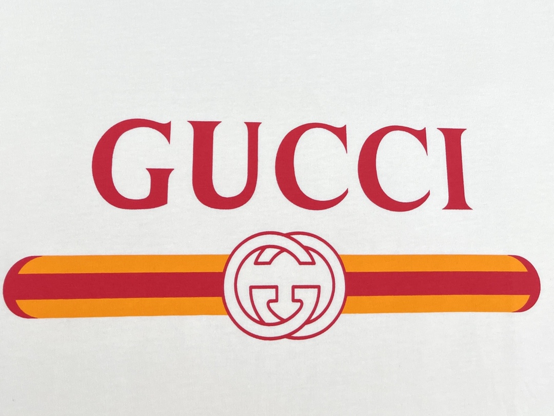 Gucci 구찌 프리폴컬렉션 웹 프린트 저지 코튼 티셔츠 화이트 레플리카 9번 이미지 - 의류 | 세미샵 레플리카 사이트