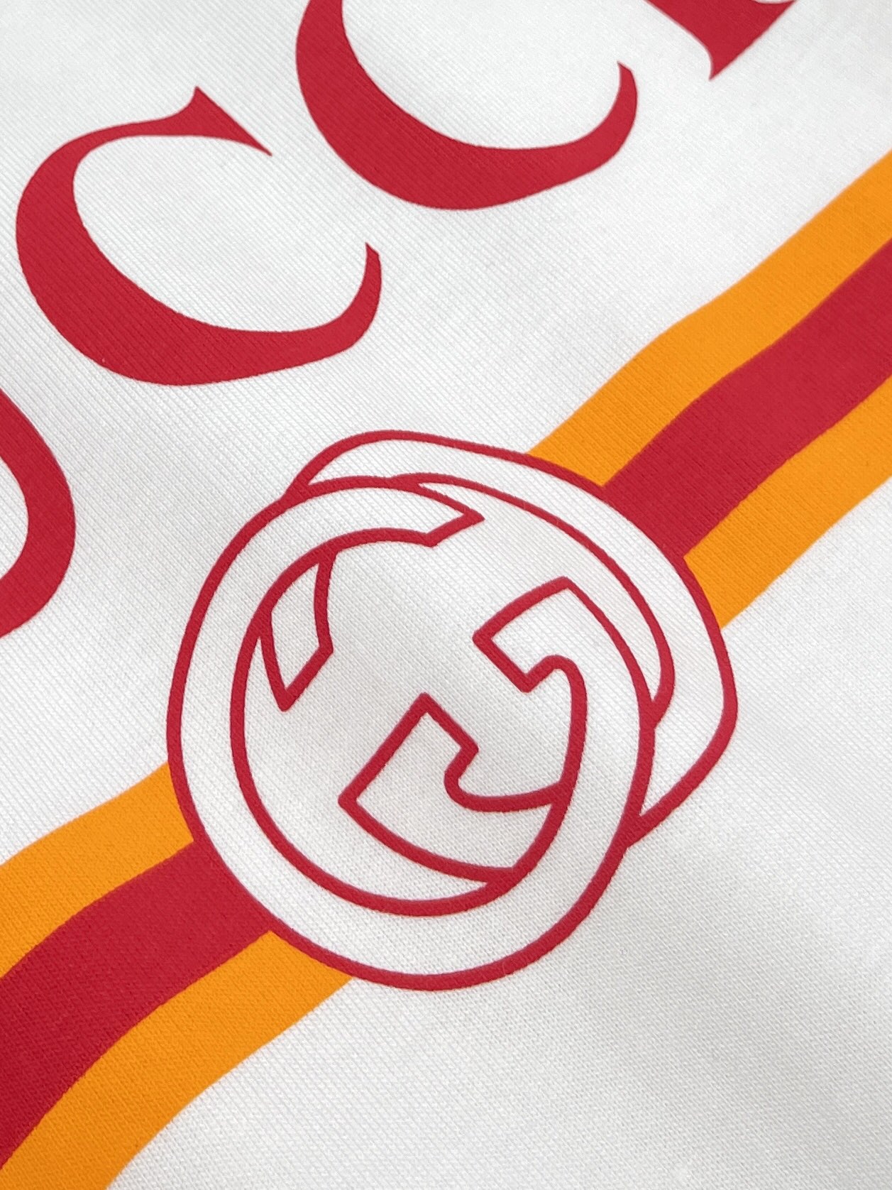 Gucci 구찌 프리폴컬렉션 웹 프린트 저지 코튼 티셔츠 화이트 레플리카 10번 이미지 - 의류 | 세미샵 레플리카 사이트