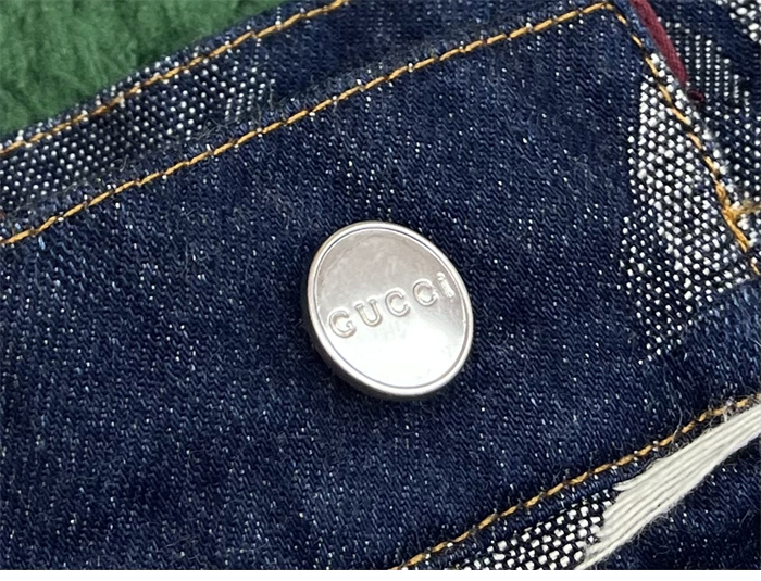 Gucci 구찌 플로럴 자카드 데님 팬츠 레플리카 9번 이미지 - 의류 | 세미샵 레플리카 사이트