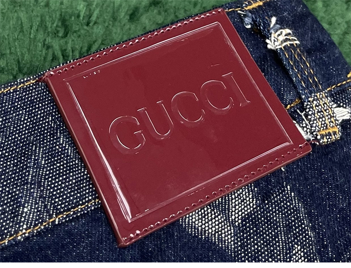 Gucci 구찌 플로럴 자카드 데님 팬츠 레플리카 12번 이미지 - 의류 | 세미샵 레플리카 사이트