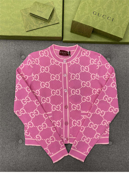 Gucci 구찌 핑크 GG 코튼 자카드 가디건 레플리카 9번 이미지 - 의류 | 세미샵 레플리카 사이트
