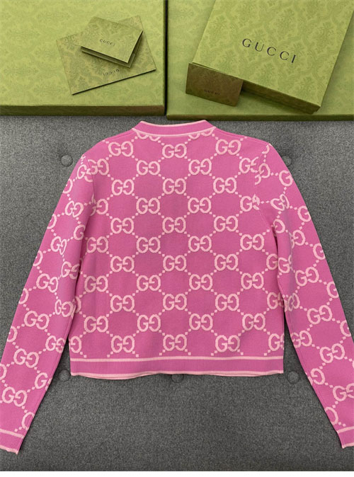 Gucci 구찌 핑크 GG 코튼 자카드 가디건 레플리카 12번 이미지 - 의류 | 세미샵 레플리카 사이트