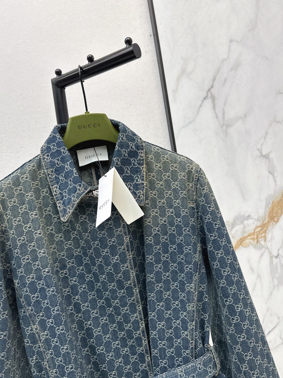 구찌 구찌 GG 벨티드 데님 코트 레플리카 4번 이미지 - 의류 | 세미샵 레플리카 사이트