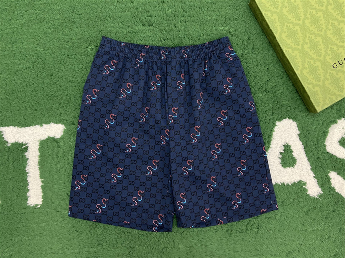Gucci 구찌 GG 스네이크 올오버 프린트 코튼 립스톱 반바지 레플리카 6번 이미지 - 의류 | 세미샵 레플리카 사이트