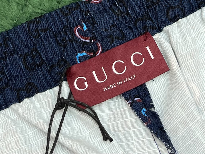 Gucci 구찌 GG 스네이크 올오버 프린트 코튼 립스톱 반바지 레플리카 9번 이미지 - 의류 | 세미샵 레플리카 사이트
