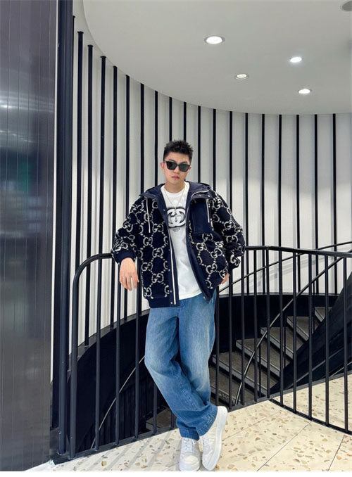 Gucci 구찌 GG 퍼지 패브릭 자카드 후리스 자켓 레플리카 13번 이미지 - 의류 | 세미샵 레플리카 사이트