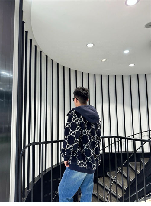 Gucci 구찌 GG 퍼지 패브릭 자카드 후리스 자켓 레플리카 14번 이미지 - 의류 | 세미샵 레플리카 사이트