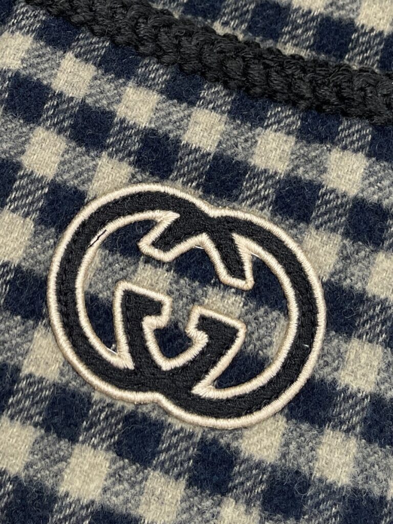 Gucci 24SS구찌 인터로킹 G 울 깅엄 체크 재킷 블랙 레플리카 8번 이미지 - 의류 | 세미샵 레플리카 사이트