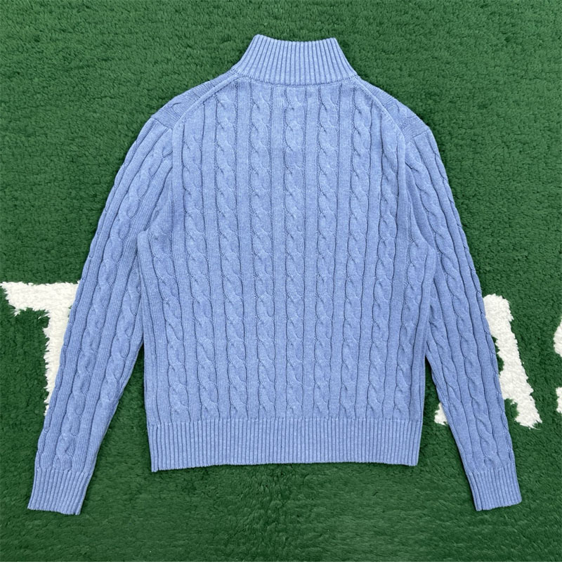 기타 폴로 랄프 로렌 쿼터 집업 케이블 니트 스웨터 레플리카 3번 이미지 - 의류 | 세미샵 레플리카 사이트