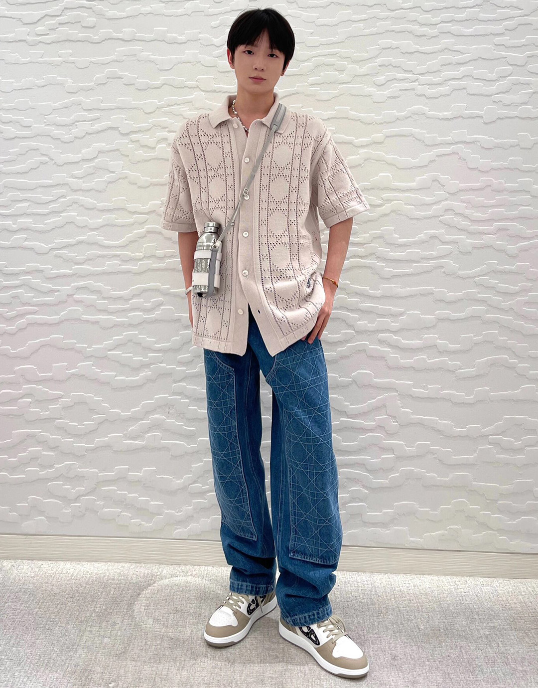 D I O R 디올 까나쥬 크로셰 니트 반소매 셔츠 “2COLOR” 레플리카 5번 이미지 - 의류 | 세미샵 레플리카 사이트