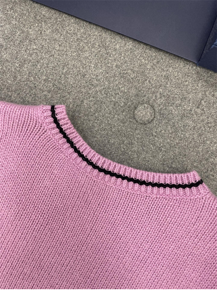 D I O R 디올 럭키 스타 울 캐시미어 반소매 니트 스웨터 레플리카 12번 이미지 - 의류 | 세미샵 레플리카 사이트