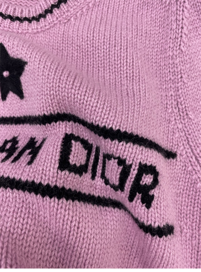 D I O R 디올 럭키 스타 울 캐시미어 반소매 니트 스웨터 레플리카 21번 이미지 - 의류 | 세미샵 레플리카 사이트