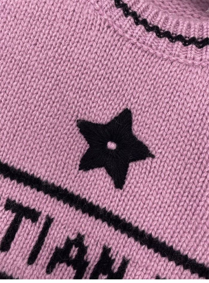 D I O R 디올 럭키 스타 울 캐시미어 반소매 니트 스웨터 레플리카 22번 이미지 - 의류 | 세미샵 레플리카 사이트