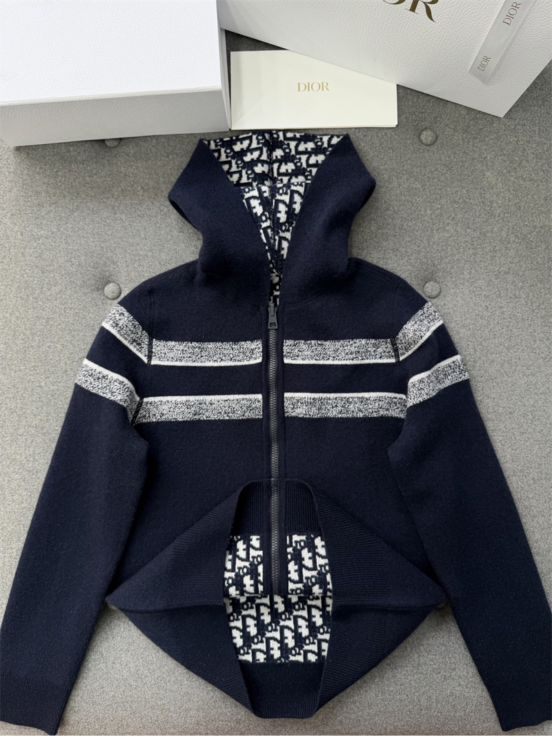 디올 디올 리버서블 지퍼 후드 오블리크 캐시미어 레플리카 7번 이미지 - 의류 | 세미샵 레플리카 사이트