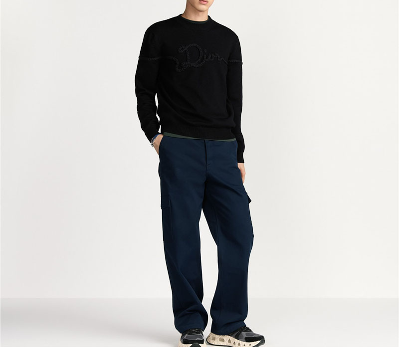 디올 디올 리본 저지 울 스웨터 레플리카 2번 이미지 - 의류 | 세미샵 레플리카 사이트