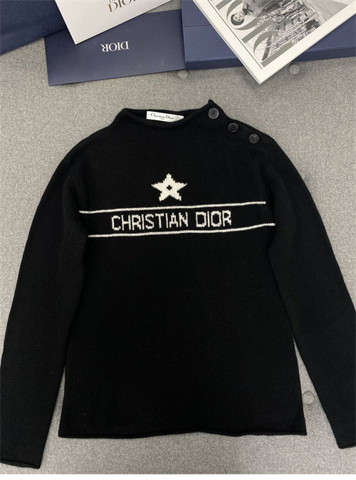 디올 디올 여성용 캐시미어 스타 심볼 자수 니트 스웨터 레플리카 11번 이미지 - 의류 | 세미샵 레플리카 사이트