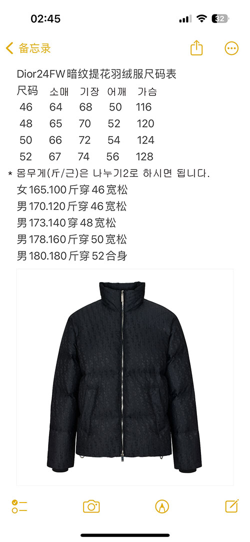 D I O R 디올 오블리크 다운 패딩 자켓 레플리카 15번 이미지 - 의류 | 세미샵 레플리카 사이트