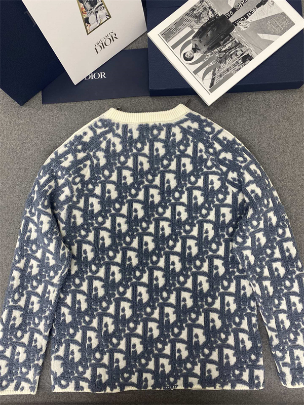D I O R 디올 오블리크 스웨터 버진 울 코튼 블렌드 스웨터 레플리카 11번 이미지 - 의류 | 세미샵 레플리카 사이트