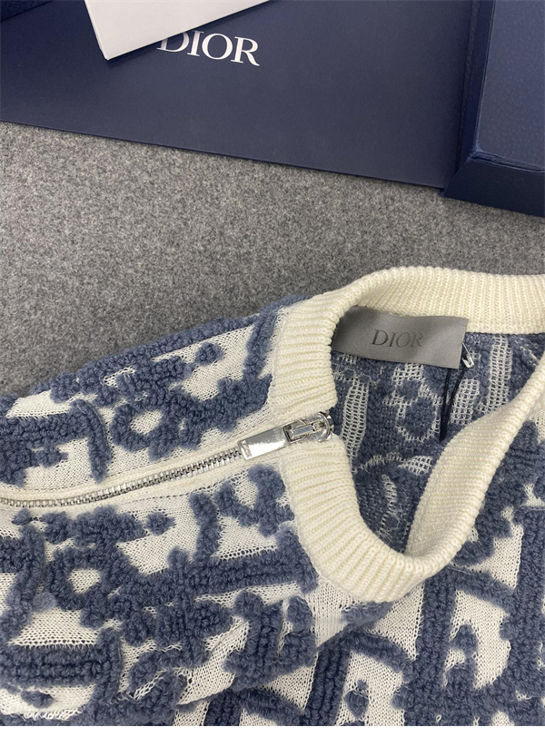 D I O R 디올 오블리크 스웨터 버진 울 코튼 블렌드 스웨터 레플리카 16번 이미지 - 의류 | 세미샵 레플리카 사이트