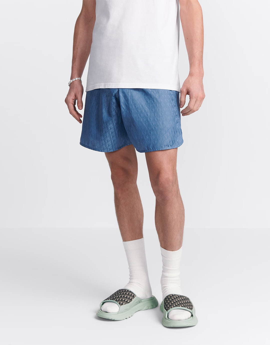 D I O R 디올 오블리크 아이코닉 실크 코튼 트윌 쇼츠 “2COLOR” 레플리카 3번 이미지 - 의류 | 세미샵 레플리카 사이트