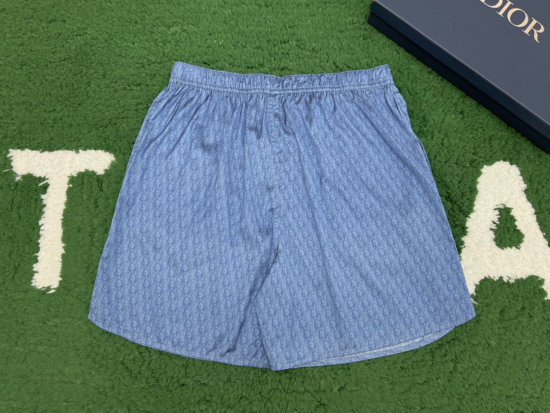 D I O R 디올 오블리크 아이코닉 실크 코튼 트윌 쇼츠 “2COLOR” 레플리카 7번 이미지 - 의류 | 세미샵 레플리카 사이트