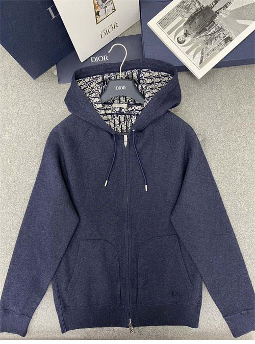 D I O R 디올 오블리크 캐시미어 울 자카드 후드 집업 자켓 레플리카 9번 이미지 - 의류 | 세미샵 레플리카 사이트