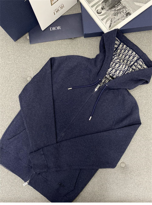 D I O R 디올 오블리크 캐시미어 울 자카드 후드 집업 자켓 레플리카 12번 이미지 - 의류 | 세미샵 레플리카 사이트