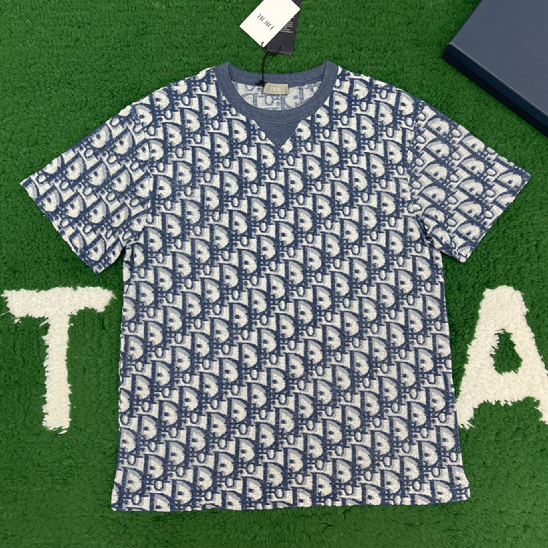 D I O R 디올 오블리크 테리 코튼 저지 캐주얼 핏 반팔 티셔츠 “2COLOR” 레플리카 1번 이미지 - 의류 | 세미샵 레플리카 사이트