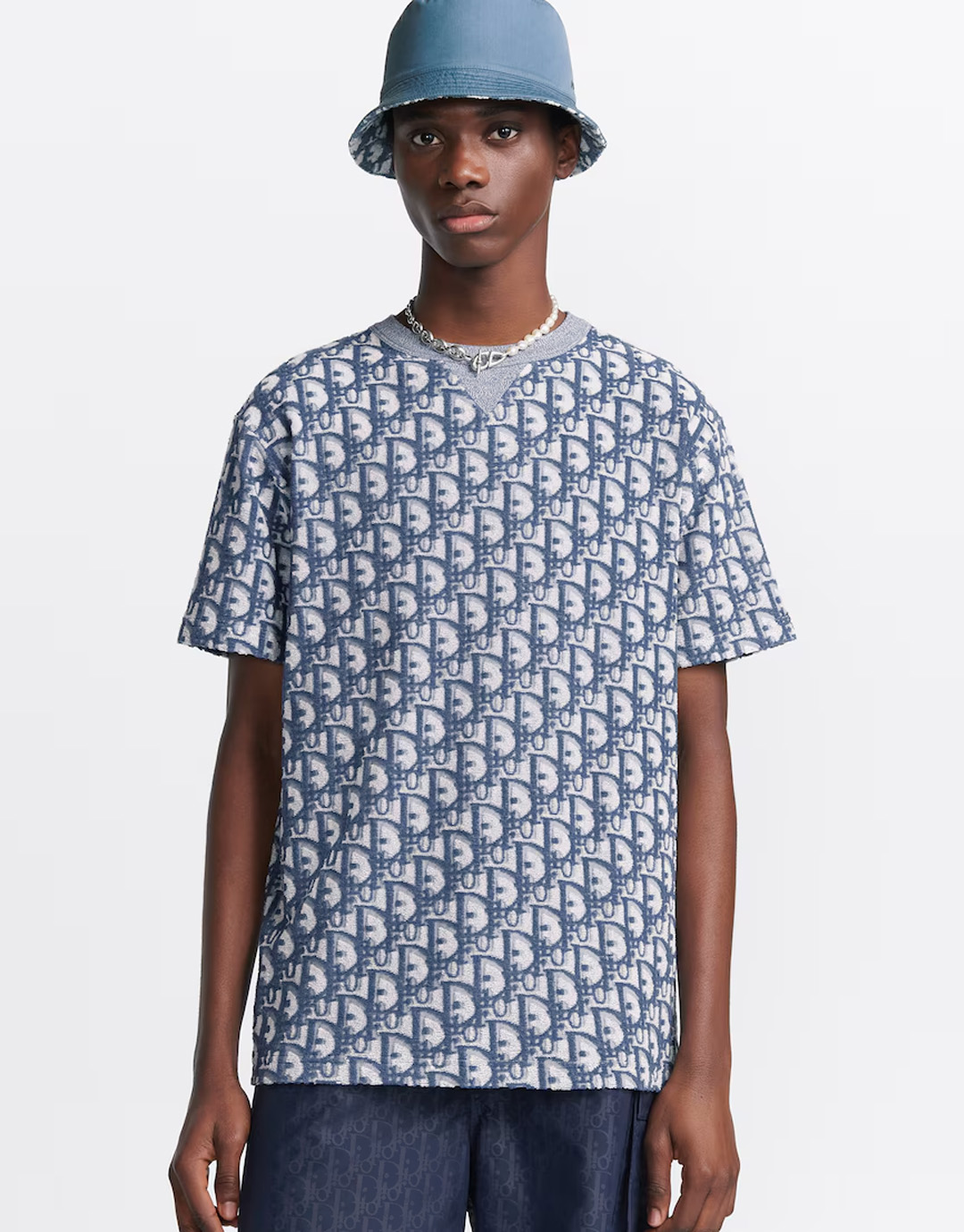 D I O R 디올 오블리크 테리 코튼 저지 캐주얼 핏 반팔 티셔츠 “2COLOR” 레플리카 2번 이미지 - 의류 | 세미샵 레플리카 사이트