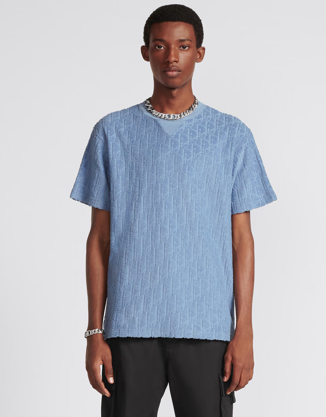 D I O R 디올 오블리크 톤온톤 자카드 테리 개주얼 핏 반팔 티셔츠”3COLOR” 레플리카 4번 이미지 - 의류 | 세미샵 레플리카 사이트