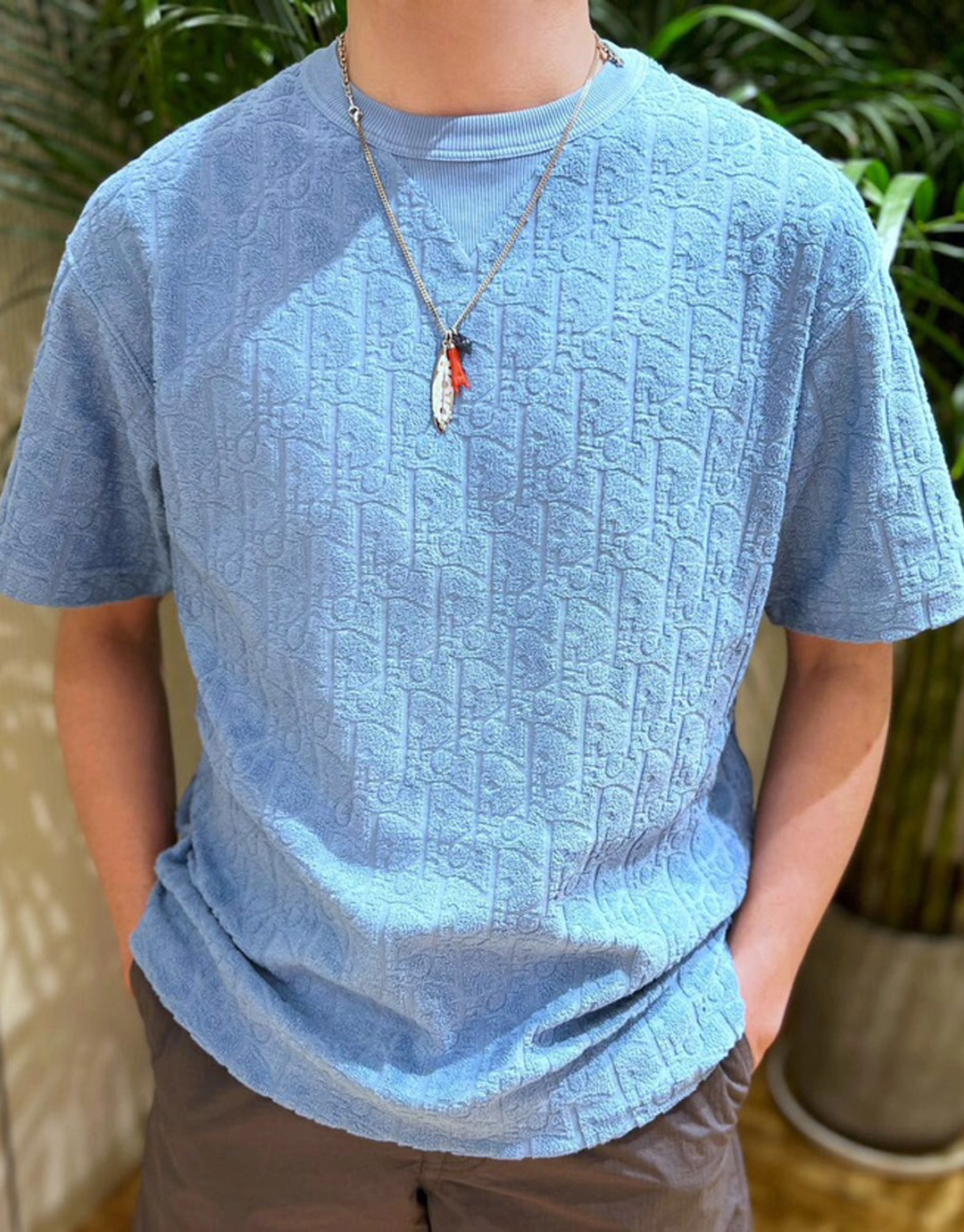 D I O R 디올 오블리크 톤온톤 자카드 테리 개주얼 핏 반팔 티셔츠”3COLOR” 레플리카 5번 이미지 - 의류 | 세미샵 레플리카 사이트