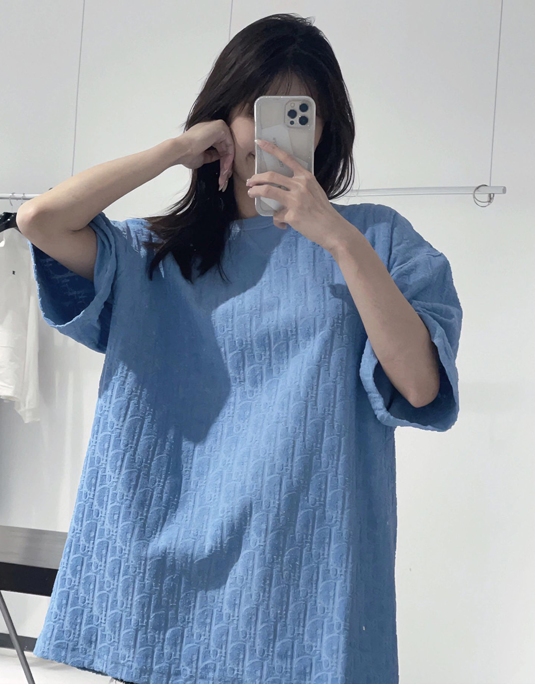 D I O R 디올 오블리크 톤온톤 자카드 테리 개주얼 핏 반팔 티셔츠”3COLOR” 레플리카 7번 이미지 - 의류 | 세미샵 레플리카 사이트