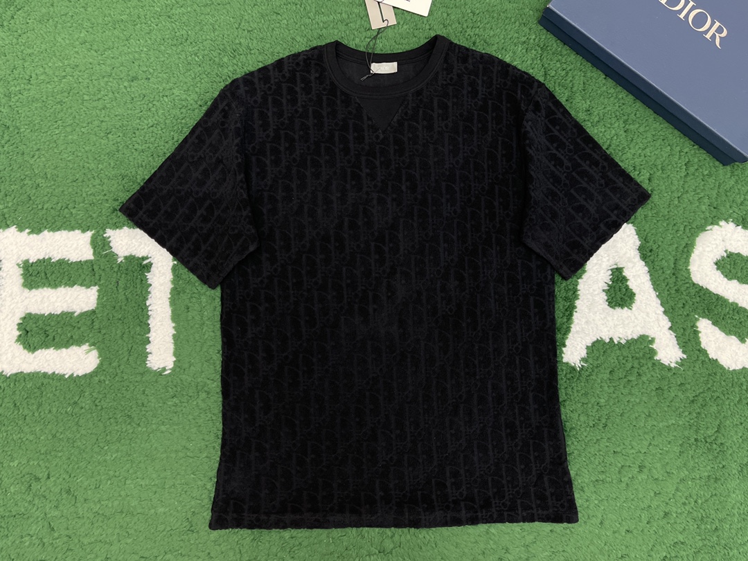 D I O R 디올 오블리크 톤온톤 자카드 테리 개주얼 핏 반팔 티셔츠”3COLOR” 레플리카 8번 이미지 - 의류 | 세미샵 레플리카 사이트