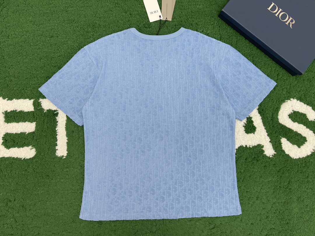 D I O R 디올 오블리크 톤온톤 자카드 테리 개주얼 핏 반팔 티셔츠”3COLOR” 레플리카 13번 이미지 - 의류 | 세미샵 레플리카 사이트
