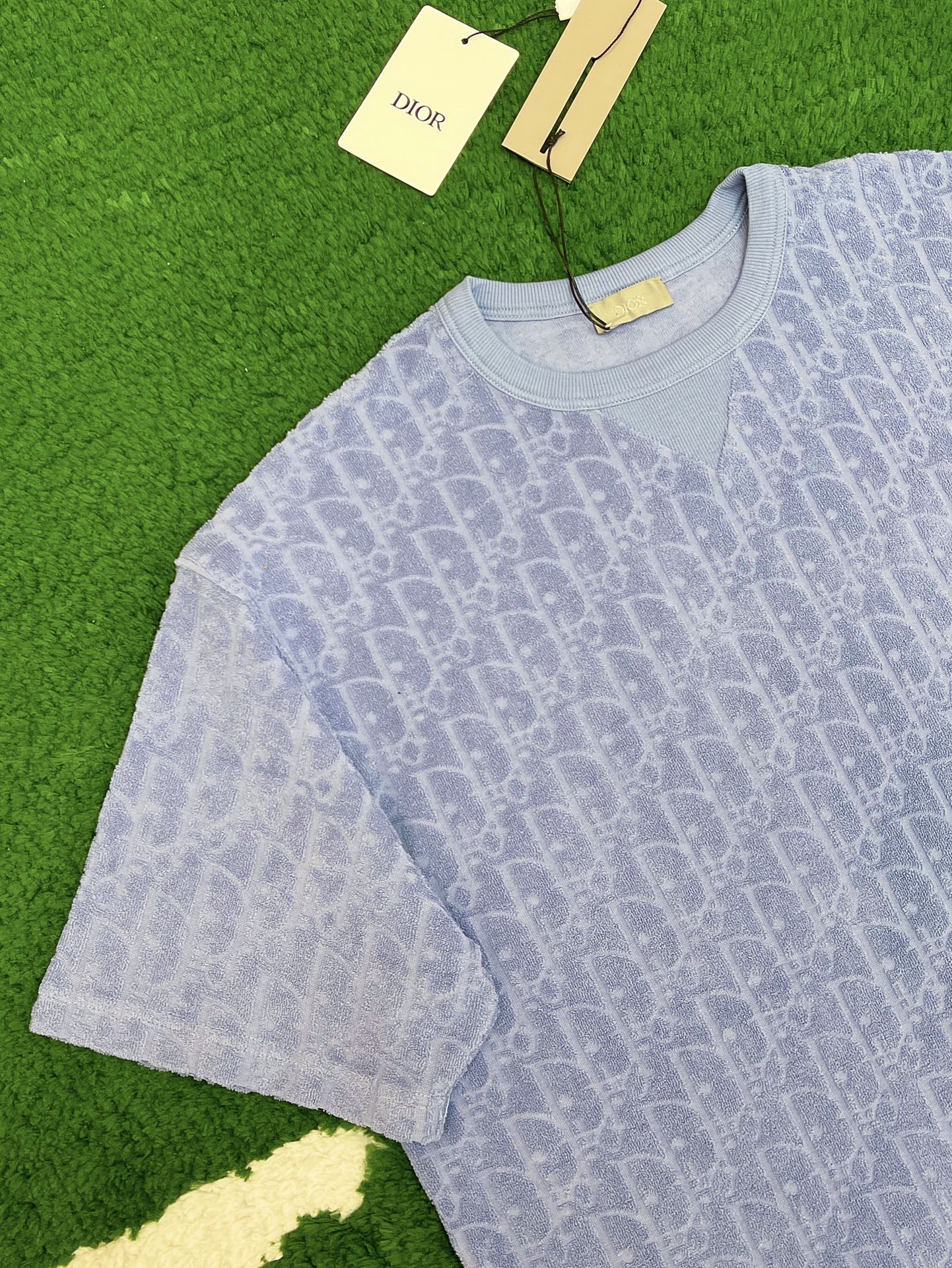 D I O R 디올 오블리크 톤온톤 자카드 테리 개주얼 핏 반팔 티셔츠”3COLOR” 레플리카 17번 이미지 - 의류 | 세미샵 레플리카 사이트