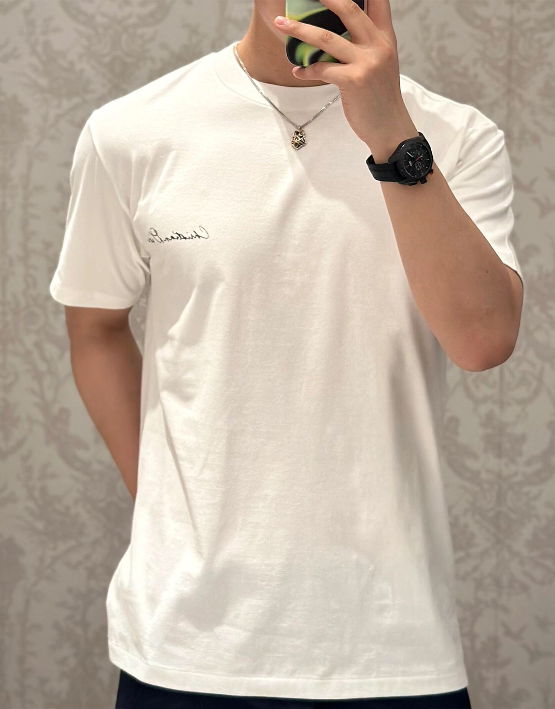 D I O R 디올 핸드라이팅 플라워 프린팅 반팔 티셔츠 “2COLOR” 레플리카 6번 이미지 - 의류 | 세미샵 레플리카 사이트