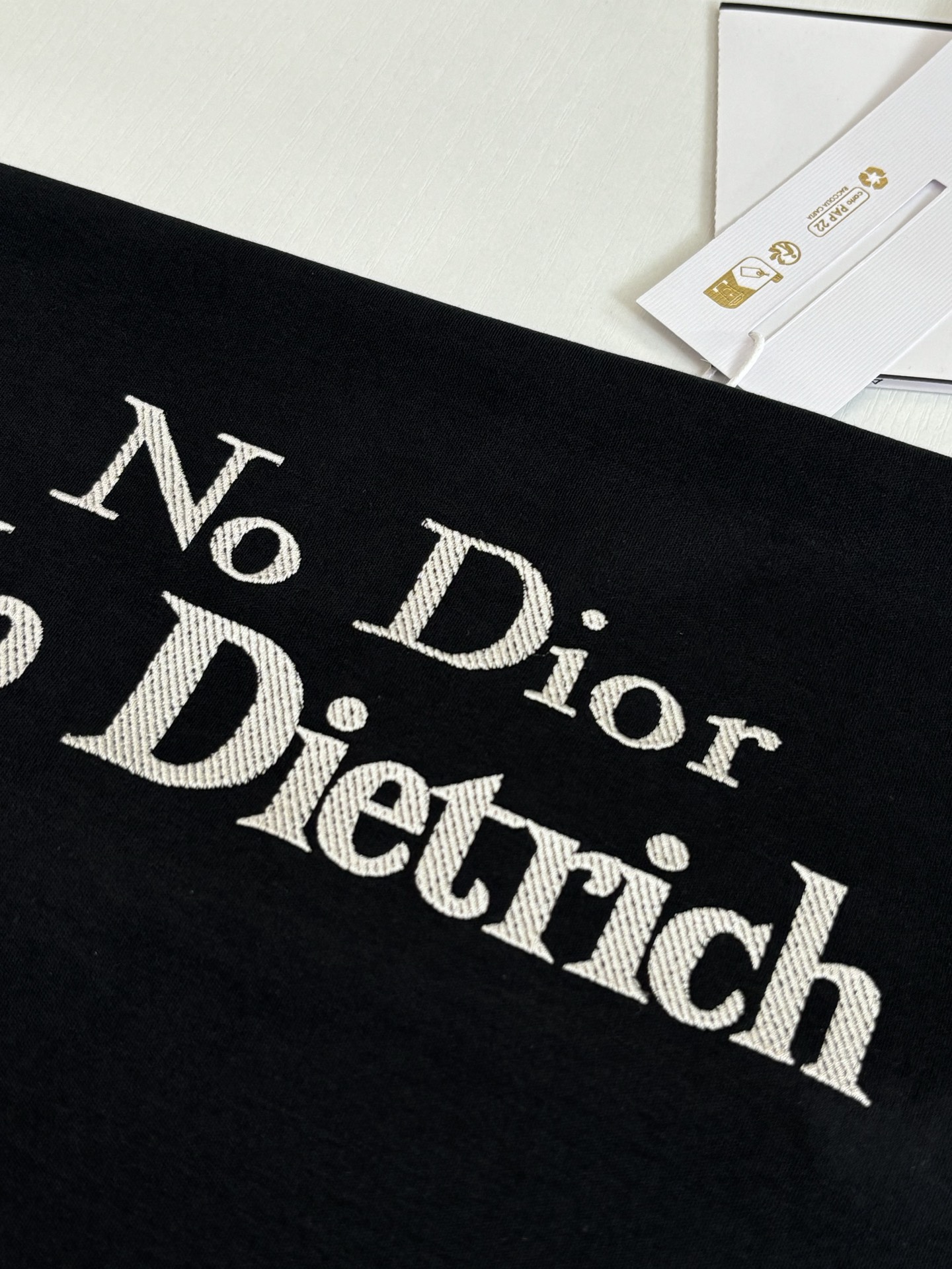 디올 디올 ' No Dior, No Dietrich ' 레터링 티셔츠 레플리카 5번 이미지 - 의류 | 세미샵 레플리카 사이트