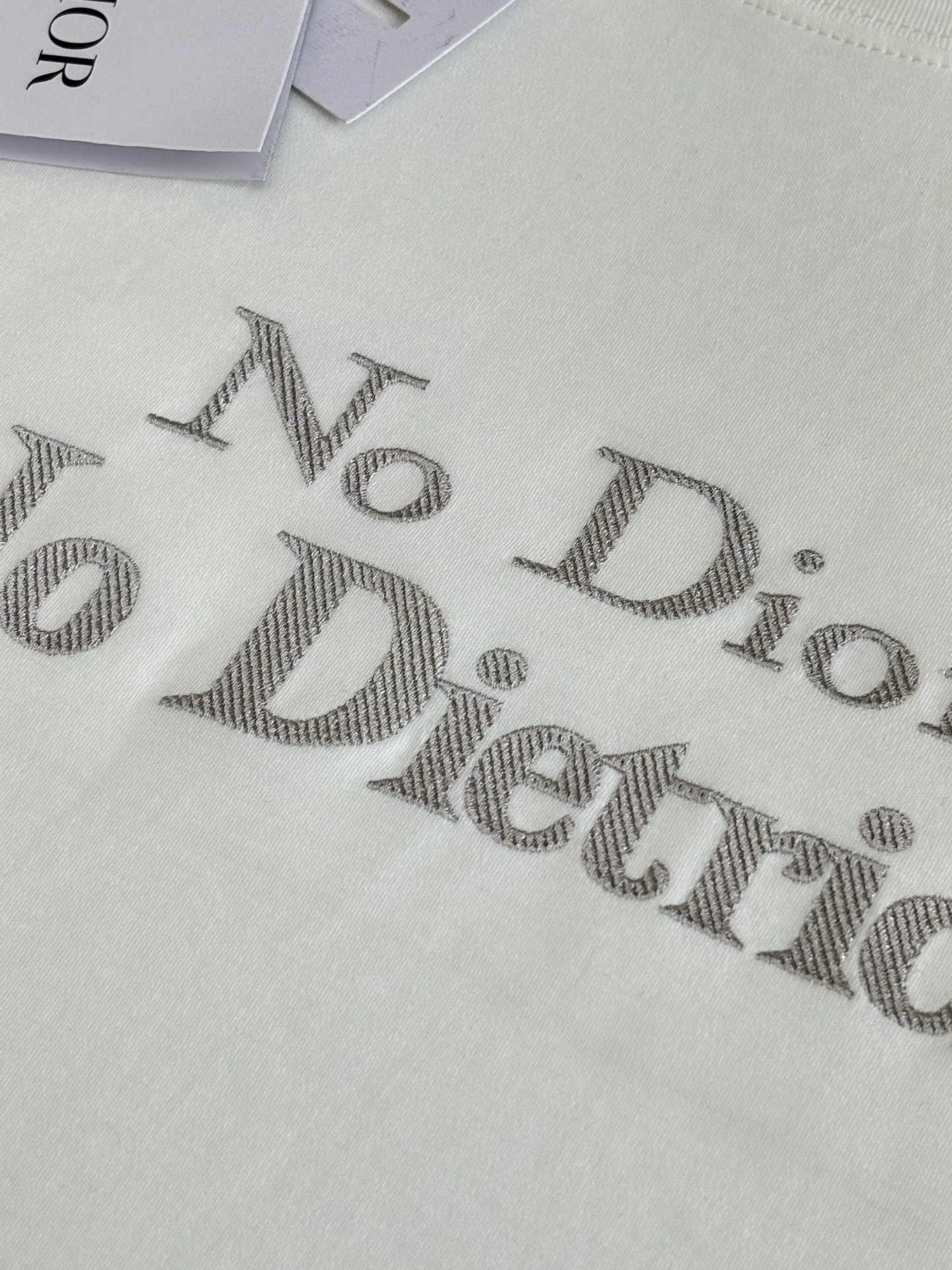 디올 디올 ' No Dior, No Dietrich ' 레터링 티셔츠 레플리카 12번 이미지 - 의류 | 세미샵 레플리카 사이트