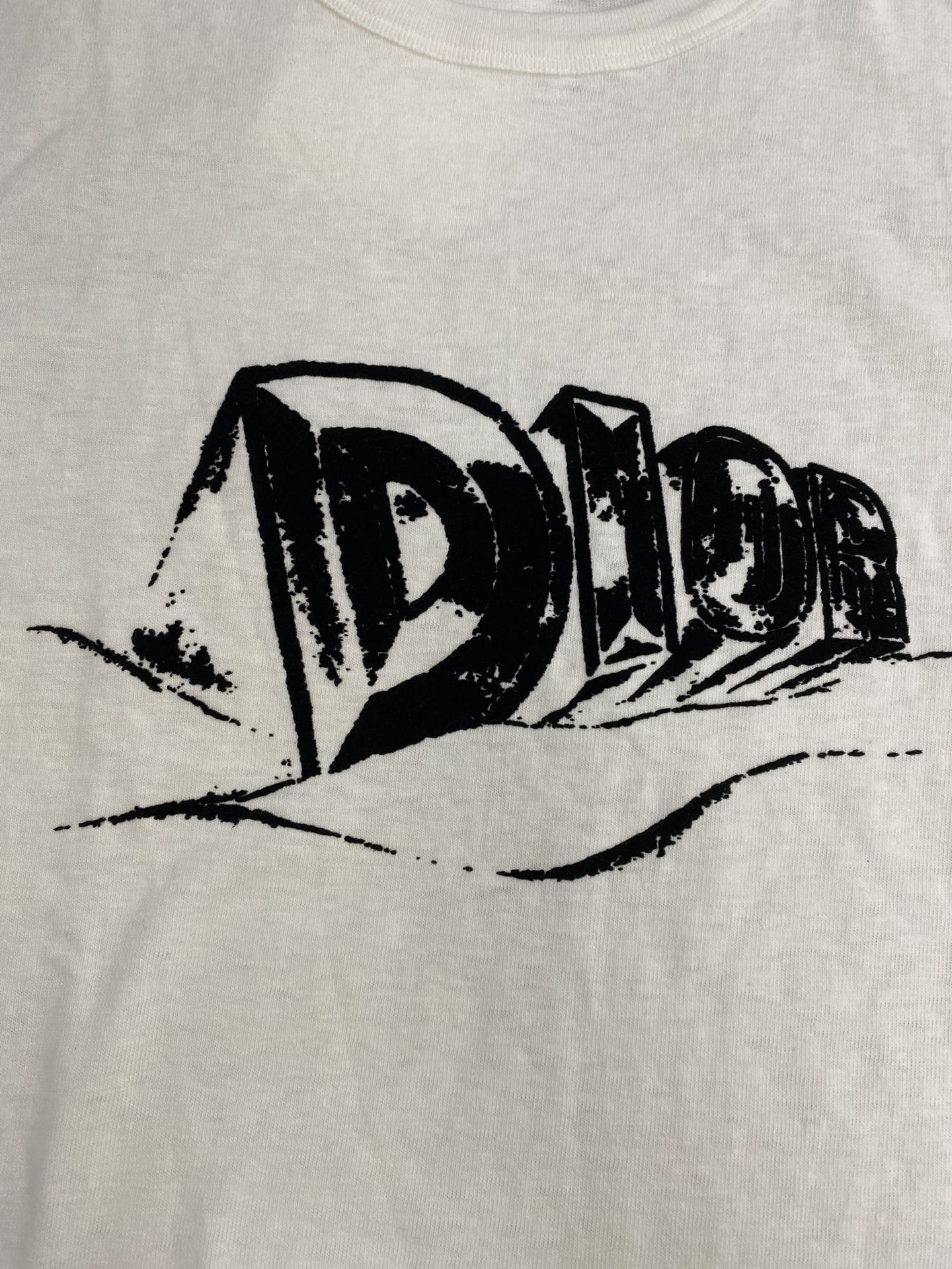 D I O R 디올 23FW 화이트 플록 아스트로 반팔 티셔츠 화이트 레플리카 10번 이미지 - 의류 | 세미샵 레플리카 사이트