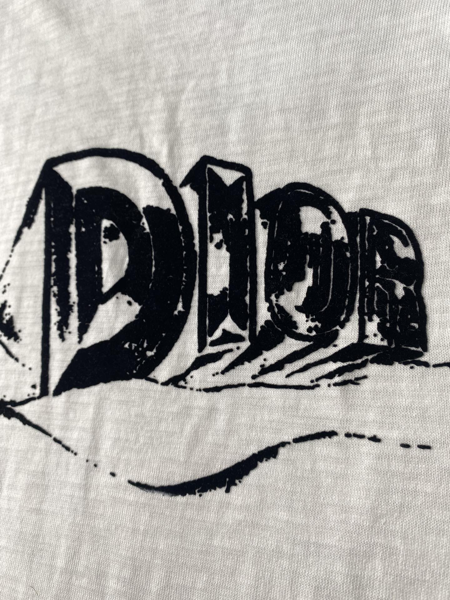 D I O R 디올 23FW 화이트 플록 아스트로 반팔 티셔츠 화이트 레플리카 16번 이미지 - 의류 | 세미샵 레플리카 사이트