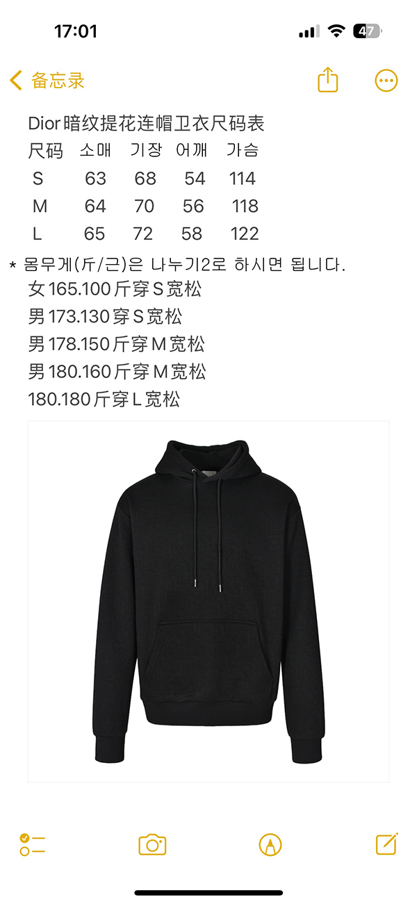 D I O R 디올 24FW 오블리크 후드 티셔츠 레플리카 2번 이미지 - 의류 | 세미샵 레플리카 사이트