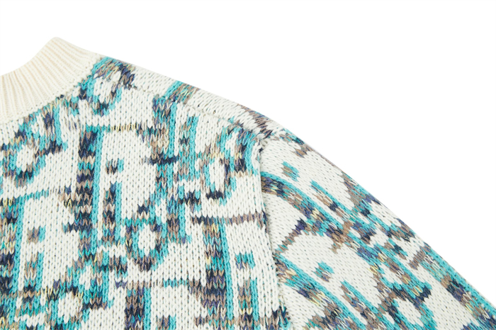 D I O R 디올 25SS 오블리크 니트 스웨터 블루 레플리카 10번 이미지 - 의류 | 세미샵 레플리카 사이트