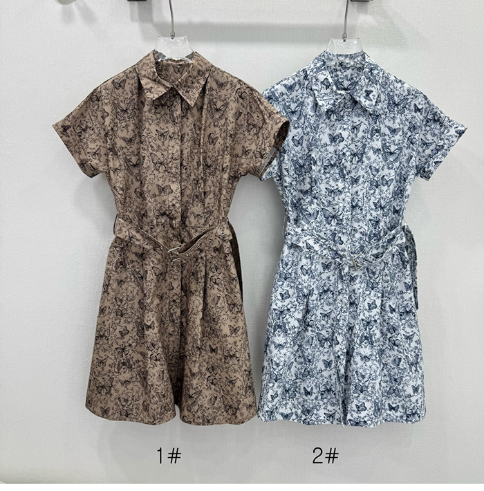 D I O R 디올 25SS 플라워 벨트 원피스 레플리카 3번 이미지 - 의류 | 세미샵 레플리카 사이트