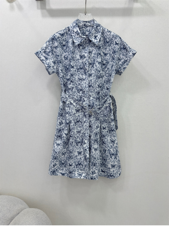 D I O R 디올 25SS 플라워 벨트 원피스 레플리카 7번 이미지 - 의류 | 세미샵 레플리카 사이트