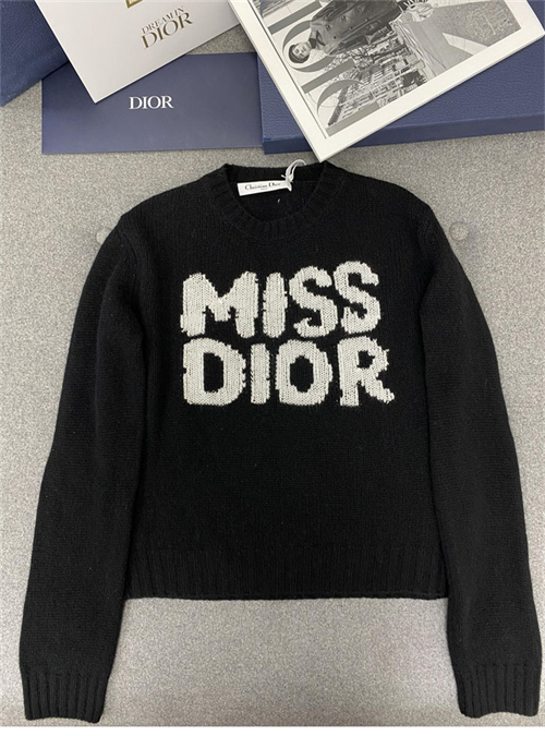 D I O R 디올 Miss Dior Graffiti 모티프 캐시미어 실크 스웨터 3컬러 레플리카 5번 이미지 - 의류 | 세미샵 레플리카 사이트