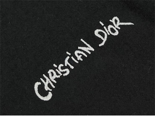 D I O R 디올 Tag 울 블렌드 양가죽 바시티 자켓 블랙 레플리카 8번 이미지 - 의류 | 세미샵 레플리카 사이트