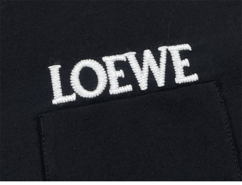 로에베 로에베 로고 자수 포켓 크루넥 반팔 티셔츠 레플리카 14번 이미지 - 의류 | 세미샵 레플리카 사이트