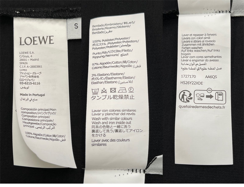 로에베 로에베 로고 자수 포켓 크루넥 반팔 티셔츠 레플리카 20번 이미지 - 의류 | 세미샵 레플리카 사이트