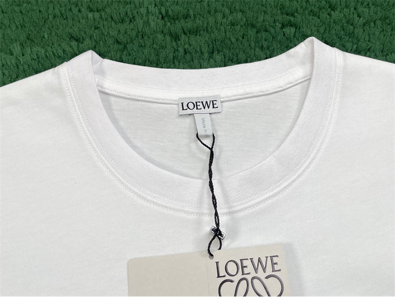 로에베 로에베 로고 자수 포켓 크루넥 반팔 티셔츠 레플리카 10번 이미지 - 의류 | 세미샵 레플리카 사이트